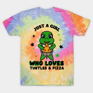 FUNNY Turtle And Pizza Love. T-Shirt